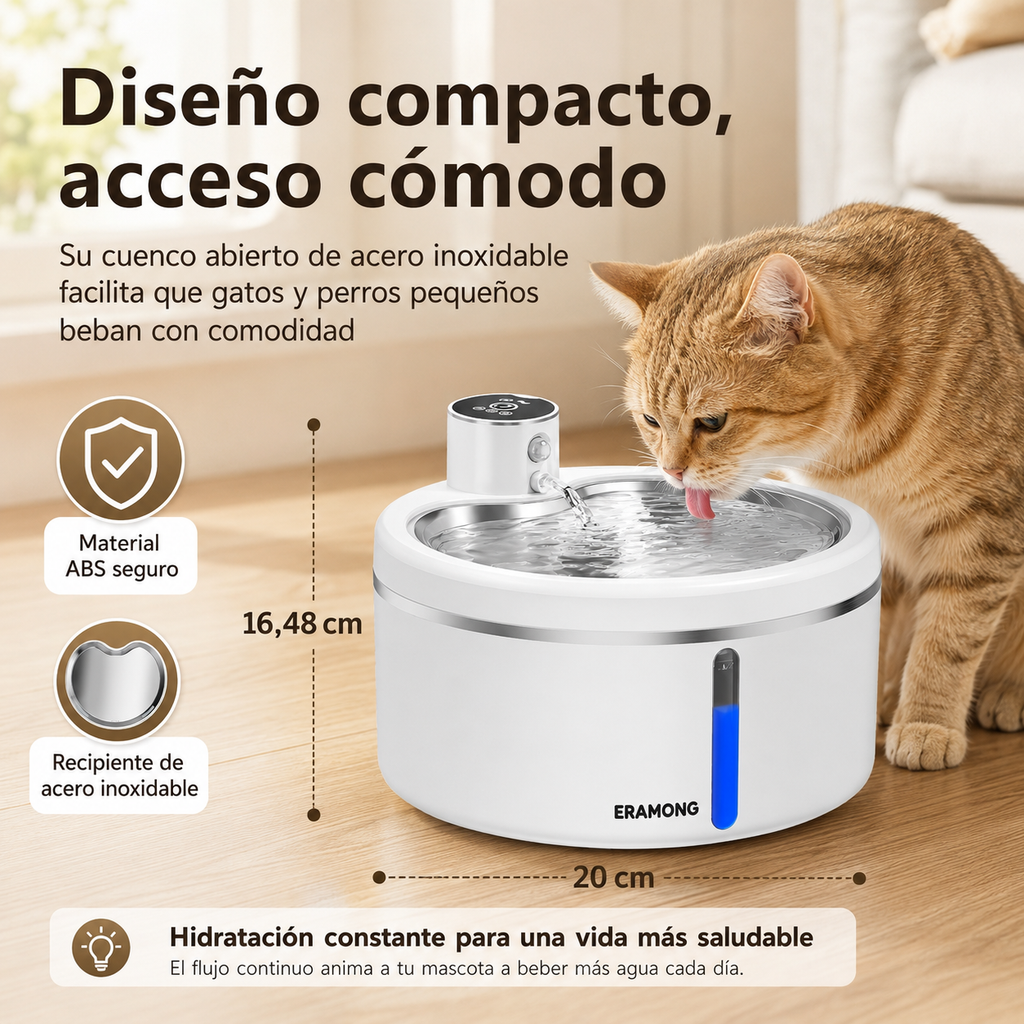 Fuente de agua automática para mascotas