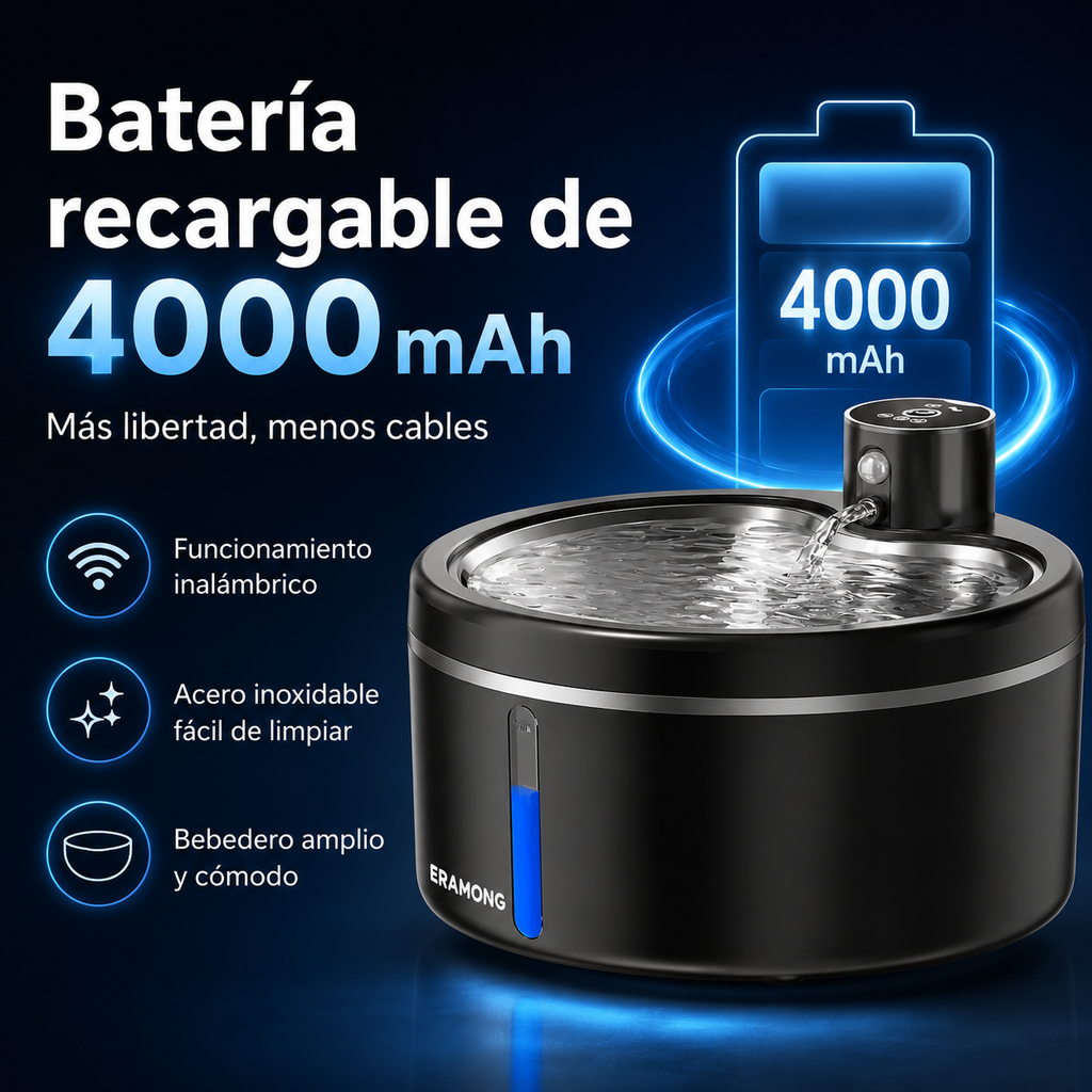 Fuente de agua automática para mascotas