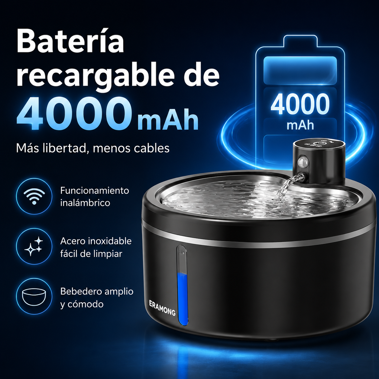 Fuente de agua automática para mascotas