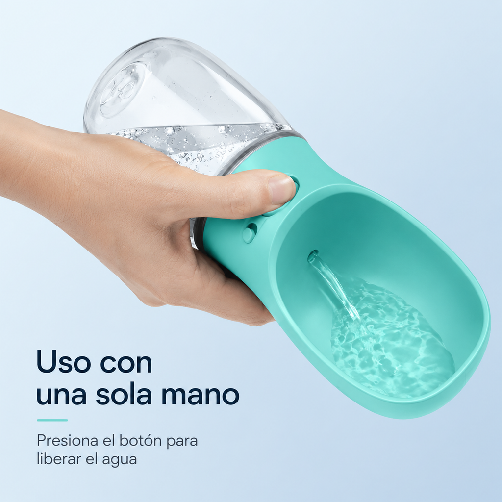 Botella de agua portátil para mascotas