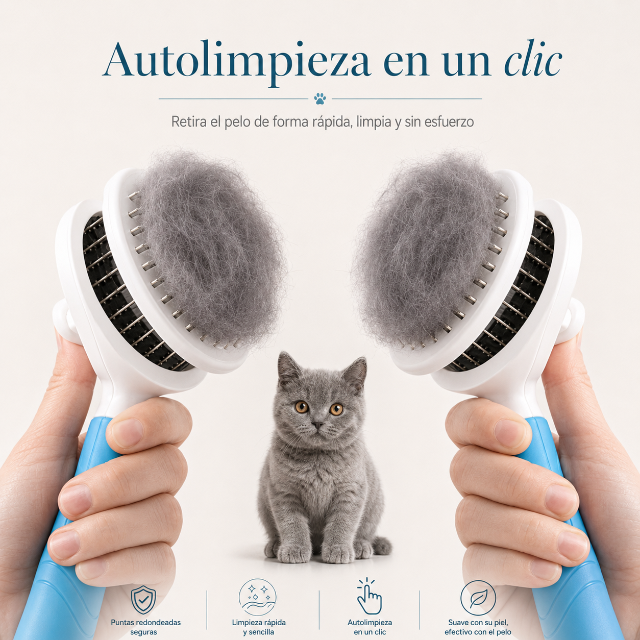 Cepillo para gatos y perros