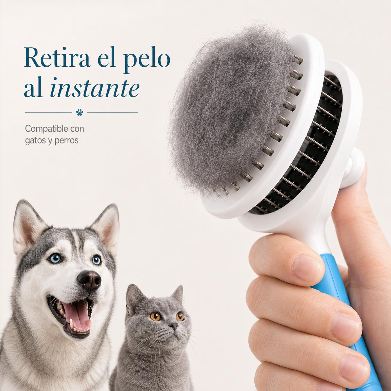 Cepillo para gatos y perros